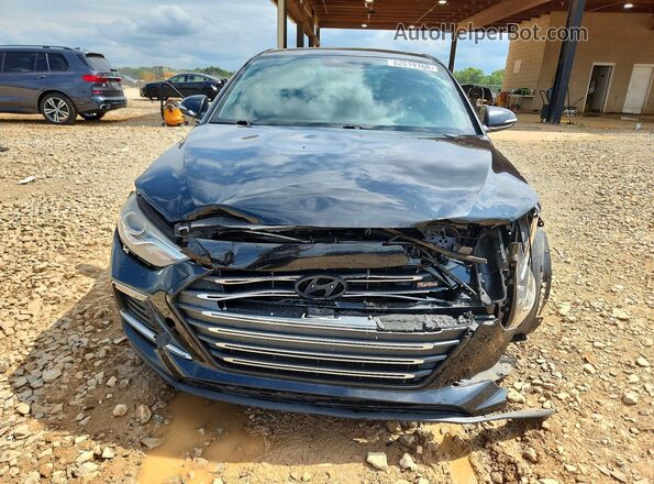 KMHD04LB3JU523136 2018 HYUNDAI ELANTRA Black Դիմացի տեսք