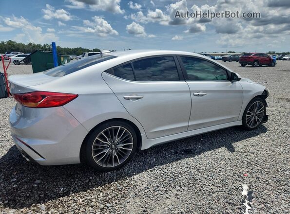 KMHD04LB3JU543631 2018 HYUNDAI ELANTRA Silver Trasero derecho