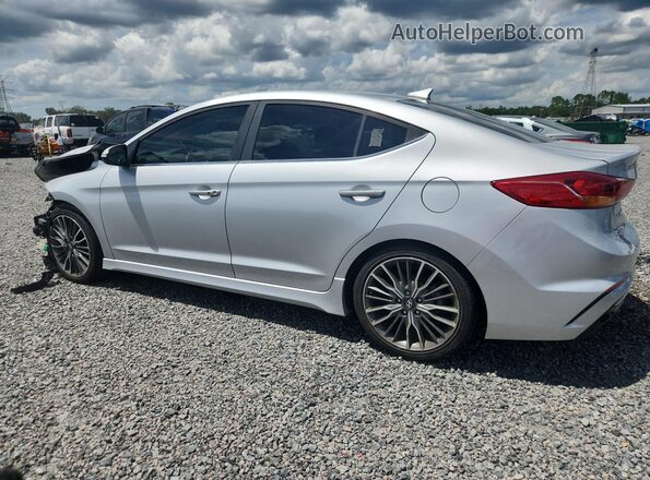 KMHD04LB3JU543631 2018 HYUNDAI ELANTRA Silver Trasero izquierdo
