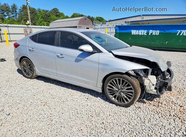 KMHD04LB3JU719528 2018 HYUNDAI ELANTRA Silver Передня права чверть
