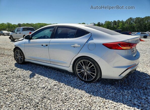 KMHD04LB3JU719528 2018 HYUNDAI ELANTRA Silver Задня ліва чверть