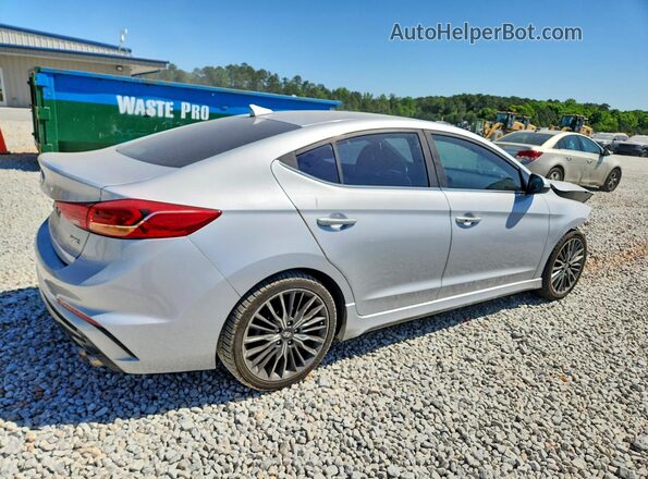 KMHD04LB3JU719528 2018 HYUNDAI ELANTRA Silver Задня права чверть