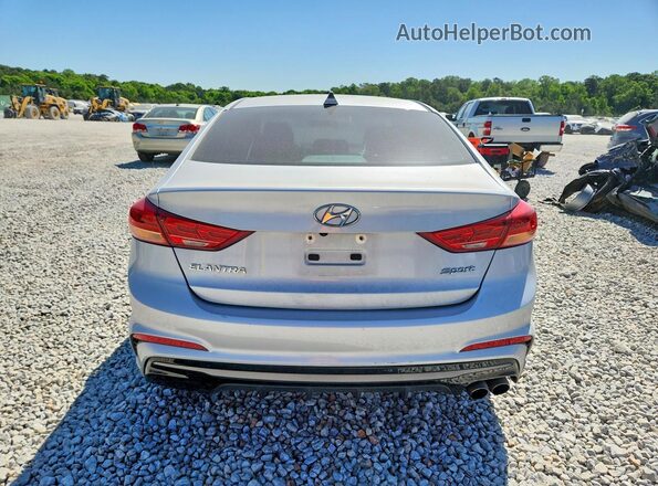 KMHD04LB3JU719528 2018 HYUNDAI ELANTRA Silver Вид ззаду