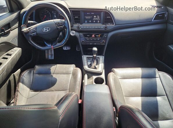 KMHD04LB3JU719528 2018 HYUNDAI ELANTRA Silver Вид панелі приладів