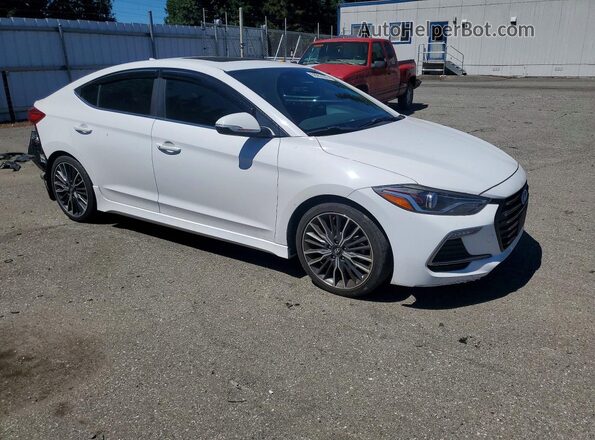 KMHD04LB4JU518608 2018 HYUNDAI ELANTRA White Առջևի աջ