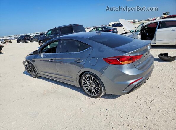 KMHD04LB4JU574631 2018 HYUNDAI ELANTRA Charcoal Задня ліва чверть