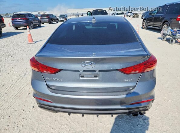 KMHD04LB4JU574631 2018 HYUNDAI ELANTRA Charcoal Вид ззаду