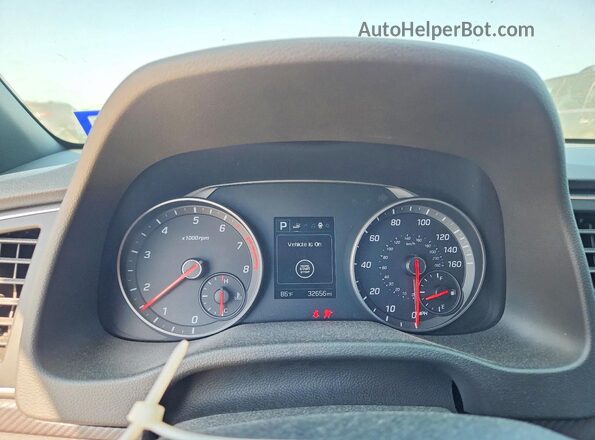 KMHD04LB4JU574631 2018 HYUNDAI ELANTRA Charcoal Вид щитка приладів
