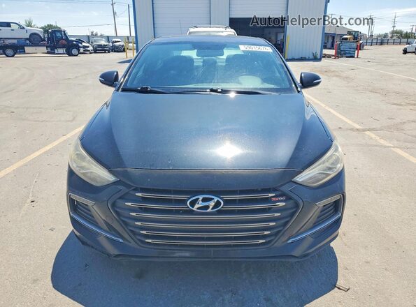 KMHD04LB5JU451775 2018 HYUNDAI ELANTRA Black წინა ხედი