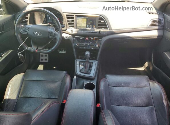 KMHD04LB5JU451775 2018 HYUNDAI ELANTRA Black წინა პანელის ხედი