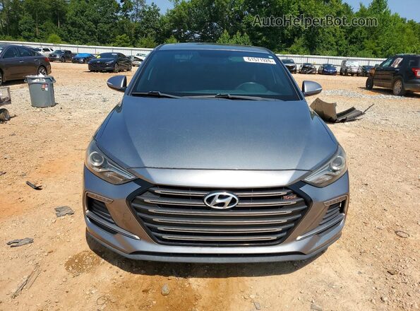 KMHD04LB6JU553621 2018 HYUNDAI ELANTRA Gray Вид спереду