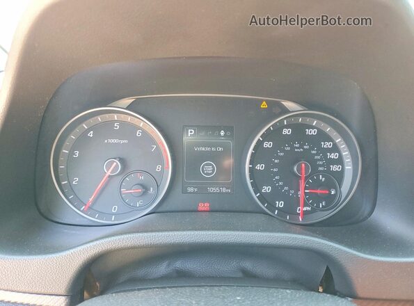 KMHD04LB6JU553621 2018 HYUNDAI ELANTRA Gray Вид щитка приладів