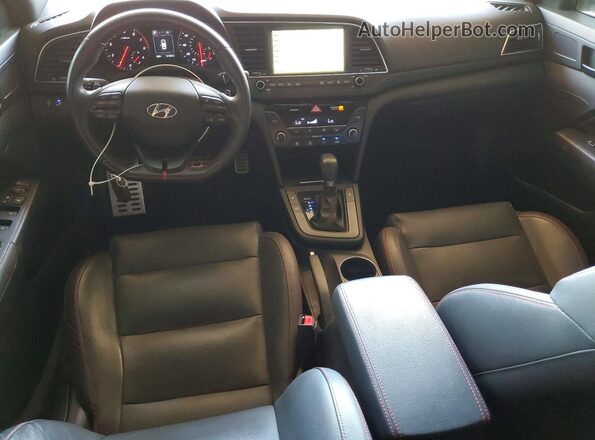 KMHD04LB7JU482011 2018 HYUNDAI ELANTRA White Widok deski rozdzielczej