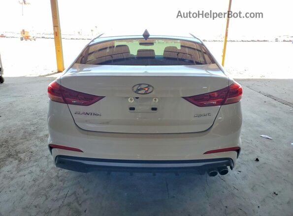 KMHD04LB7JU482011 2018 HYUNDAI ELANTRA White Widok z tyłu