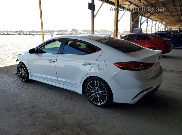 KMHD04LB7JU482011 2018 HYUNDAI ELANTRA White Tył lewy