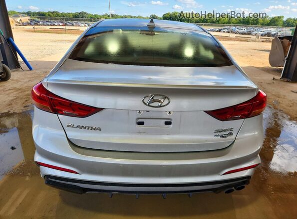 KMHD04LB7JU503164 2018 HYUNDAI ELANTRA Серебряный Вид сзади