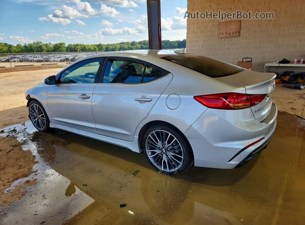 KMHD04LB7JU503164 2018 HYUNDAI ELANTRA Серебряный Задняя левая четверть