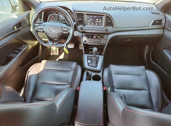 KMHD04LB7JU574946 2018 HYUNDAI ELANTRA Silver Вид панелі приладів
