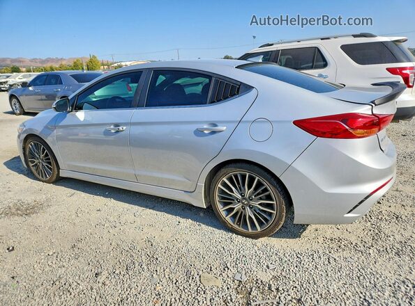 KMHD04LB7JU574946 2018 HYUNDAI ELANTRA Silver Задня ліва чверть