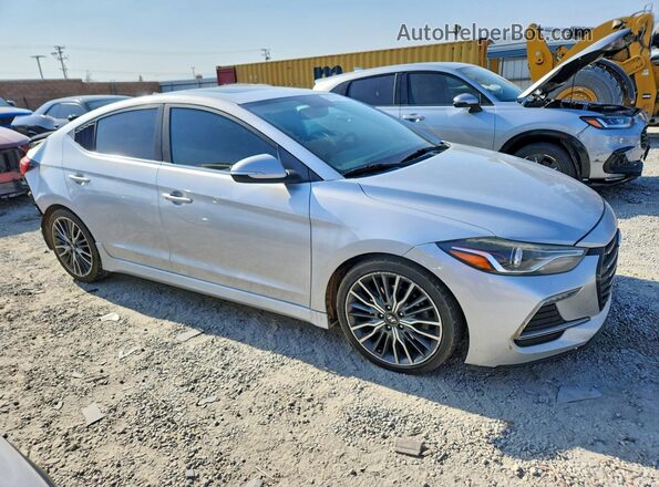KMHD04LB7JU574946 2018 HYUNDAI ELANTRA Silver Передня права чверть