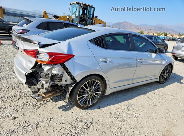 KMHD04LB7JU574946 2018 HYUNDAI ELANTRA Silver Задня права чверть