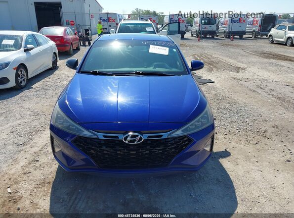 KMHD04LB7KU869868 2019 HYUNDAI ELANTRA Blue Вид спереду