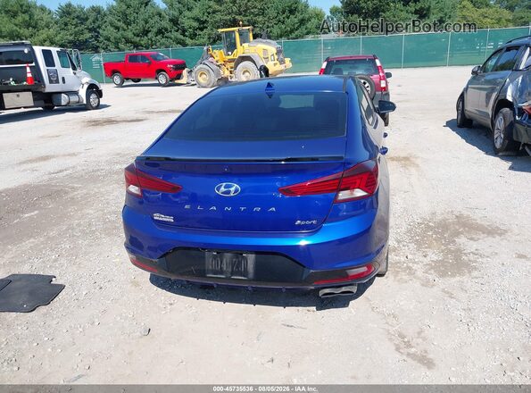 KMHD04LB7KU869868 2019 HYUNDAI ELANTRA Blue 