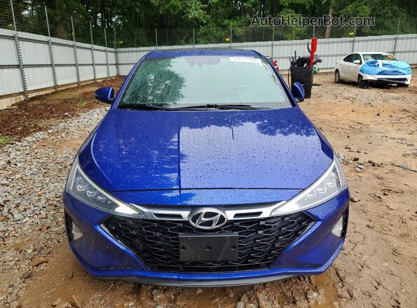 KMHD04LB7LU034273 2020 HYUNDAI ELANTRA Blue წინა ხედი