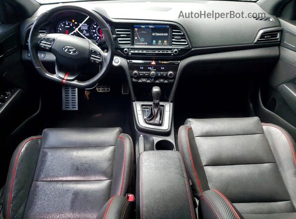 KMHD04LB7LU034273 2020 HYUNDAI ELANTRA Blue წინა პანელის ხედი