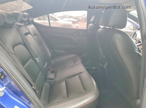 KMHD04LB7LU034273 2020 HYUNDAI ELANTRA Blue უკანა სავარძლების ხედი
