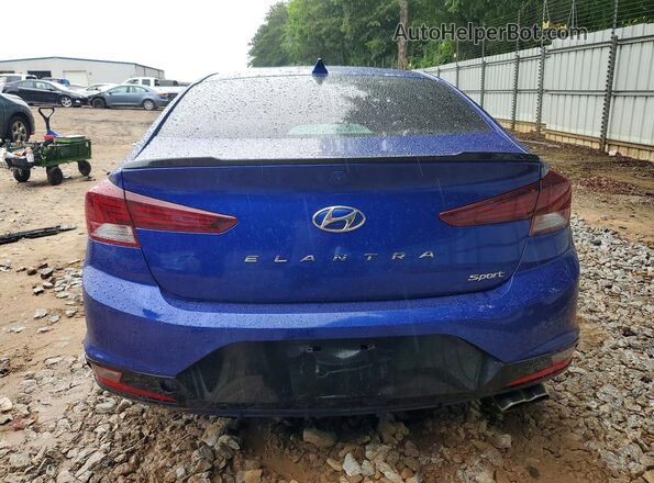 KMHD04LB7LU034273 2020 HYUNDAI ELANTRA Blue უკანა ხედი