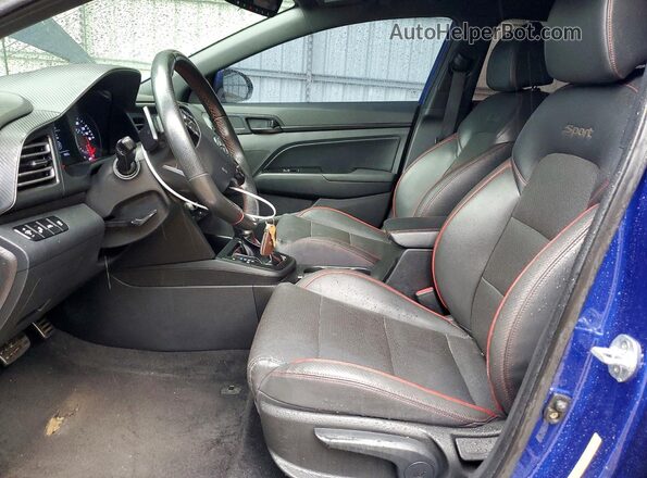 KMHD04LB7LU034273 2020 HYUNDAI ELANTRA Blue წინა სალონის ხედი