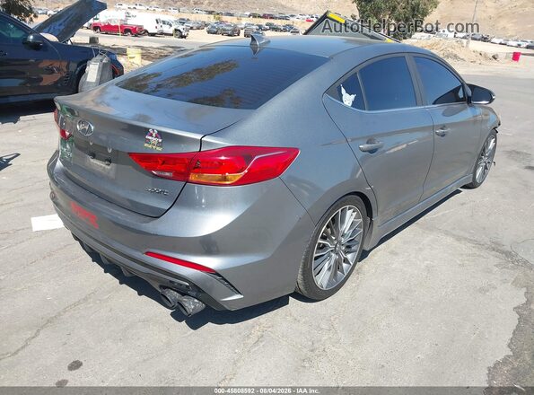 KMHD04LB8HU359764 2017 HYUNDAI ELANTRA Gray Trasero derecho