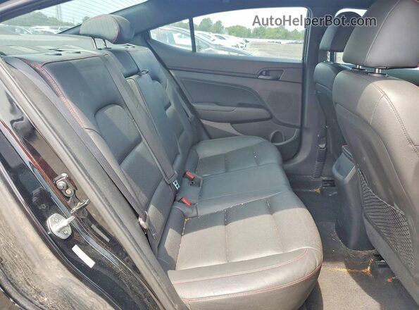 KMHD04LB8JU499139 2018 HYUNDAI ELANTRA Черный Вид задних сидений