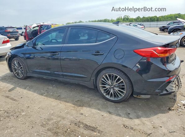 KMHD04LB8JU499139 2018 HYUNDAI ELANTRA Черный Задняя левая четверть