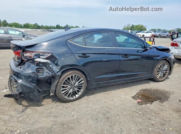 KMHD04LB8JU499139 2018 HYUNDAI ELANTRA Черный Задняя правая четверть