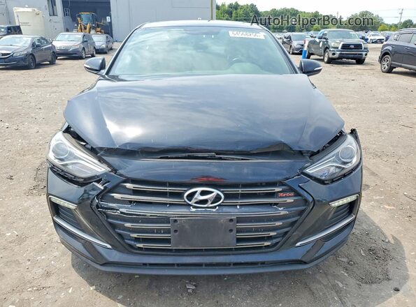 KMHD04LB8JU499139 2018 HYUNDAI ELANTRA Черный Вид спереди