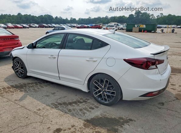 KMHD04LB8KU814586 2019 HYUNDAI ELANTRA Белый Задняя левая четверть