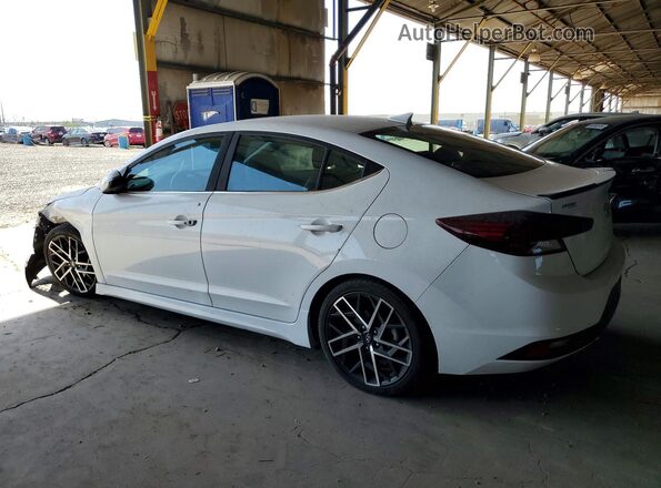 KMHD04LB8KU838581 2019 HYUNDAI ELANTRA White Trasero izquierdo
