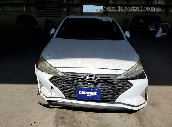 KMHD04LB8KU838581 2019 HYUNDAI ELANTRA White Vista frontal