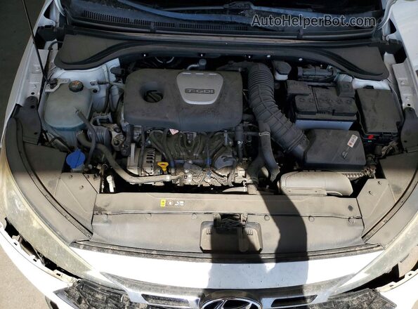 KMHD04LB8KU838581 2019 HYUNDAI ELANTRA White Vista interior trasera
