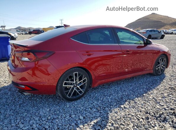 KMHD04LB9KU890494 2019 HYUNDAI ELANTRA Red Rear right