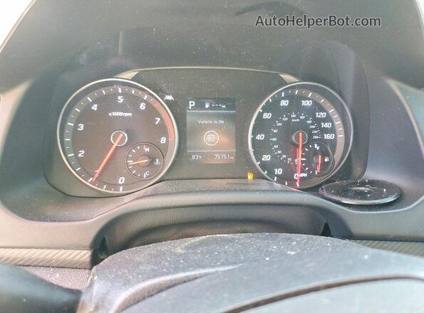 KMHD04LB9KU890494 2019 HYUNDAI ELANTRA Red Instrument cluster view