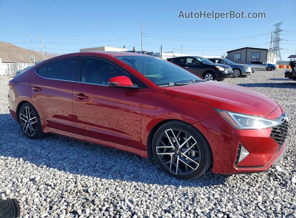 KMHD04LB9KU890494 2019 HYUNDAI ELANTRA Red Front right