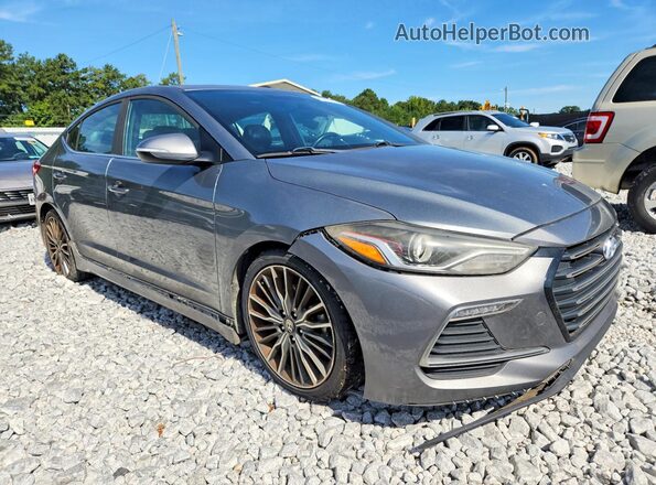 KMHD04LBXJU515650 2018 HYUNDAI ELANTRA Gray Передня права чверть