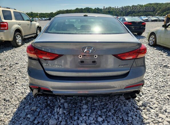 KMHD04LBXJU515650 2018 HYUNDAI ELANTRA Gray Вид ззаду