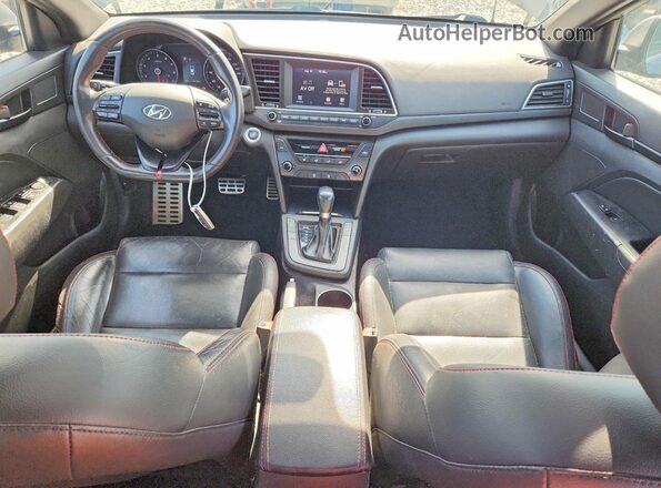 KMHD04LBXJU515650 2018 HYUNDAI ELANTRA Gray Вид панелі приладів