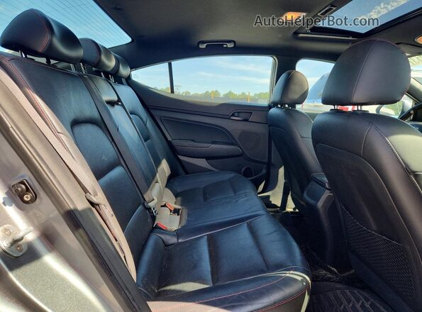 KMHD04LBXJU515650 2018 HYUNDAI ELANTRA Gray Вид задніх сидінь