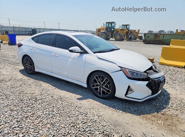 KMHD04LBXLU992761 2020 HYUNDAI ELANTRA Белый Передняя правая четверть