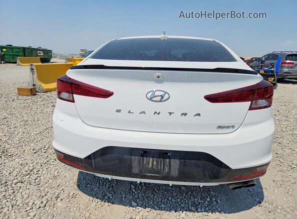 KMHD04LBXLU992761 2020 HYUNDAI ELANTRA Белый Вид сзади